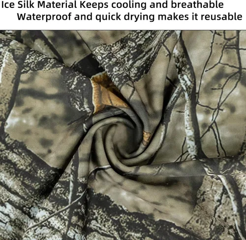 Miniatura 3 de LOOGU Sun Protection Cooling Arm Sleeves UPF 50+ Ice Silk Neck Gaiter Camo All Weather Hunting Fishing Hiking Cycling
