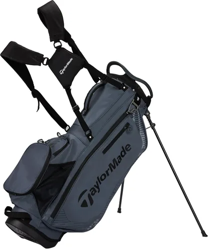 Miniatura 5 de TaylorMade Bolsa de soporte profesional, ligera, ideal para llevar o empujar el carrito Azul marino/Rojo
