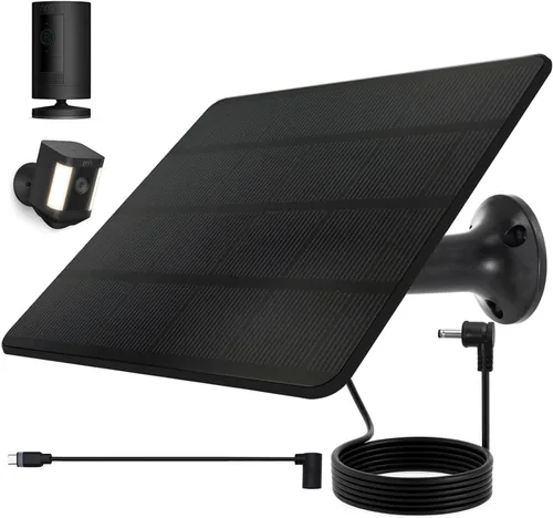 Miniatura 7 de Ring - Cargador de panel solar para cámara, compatible con batería Stick Up Cam, batería Spotlight Plus/Pro Cam, impermeable, carga rápida de 5 W 6