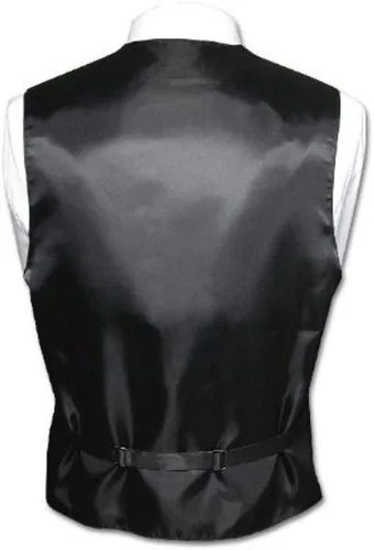 Miniatura 2 de Brand Q Conjunto de chaleco de esmoquin para hombre, corbata y bolsillo cuadrado