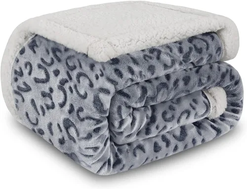 Miniatura 27 de MACEVIA Manta Decorativa de Forro Polar Sherpa para Sofá, Manta de Cebra 3D, Mullida, Gruesa, Cálida, Reversible, Acogedora, Cómoda, Súper Suave