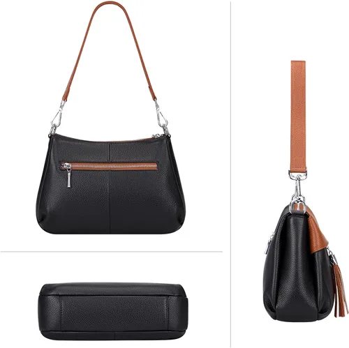 Miniatura 4 de Over Earth Bolsos de cuero para mujer, bolso de hombro pequeño Hobo para mujer