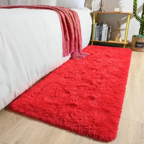 Miniatura 26 de Keeko Alfombras Esponjosas para Sala de Estar y Dormitorio, Alfombra Suave de Felpa para Junto a la Cama, Alfombra Grande Moderna para Interiores