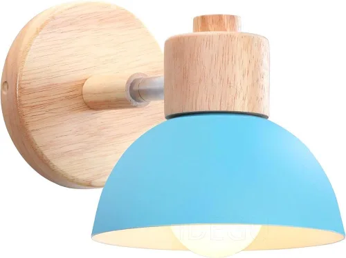 Miniatura 16 de Adjustable Scandinavian Wall Lamp E27 Lighting Fixture Retro Industrial Style for Bedroom Living Room Hallway(Amarillo,1 Pieza)