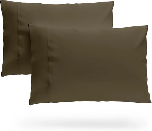 Miniatura 12 de Cosy House Collection Juego de 2 fundas de almohada de rayón de alta calidad derivado de bambú, ropa de cama ultrasuave, refrescante y transpirable