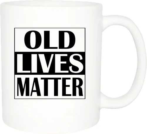 Miniatura 2 de Rogue River Tactical La mejor taza de café divertida Old Lives Matter Senior Citizen Novedad Taza de Jubilación Cumpleaños Gag Regalo Mamá Papá