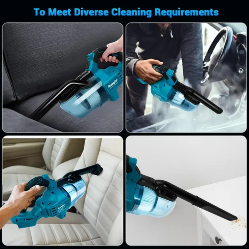 Miniatura 4 de Cordless Vacuum Compatible with Makita 18V Battery, Handheld Vacuum Cleaner for Home Car Hardwood Floor Carpet, Portable Shop Vacuum with Washable