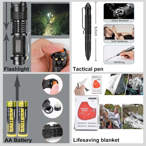 Miniatura 5 de Regalos para hombres, papá, cumpleaños, Navidad, día del padre, equipo y equipo de supervivencia, equipo único de campamento, caza, senderismo, al