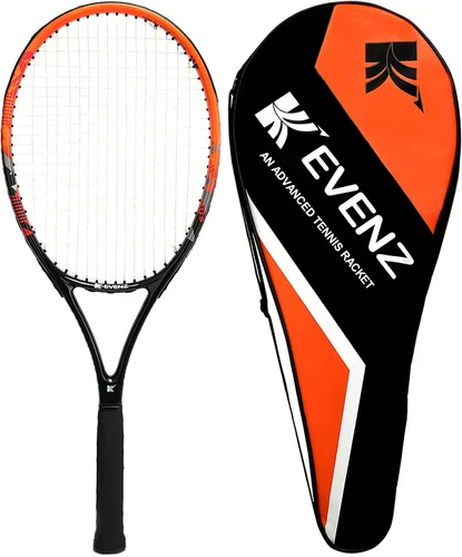 KEVENZ Raqueta de tenis para adultos, raqueta de tenis de fibra de carbono con bolsa de transporte, peso ligero y resistente a los golpes
