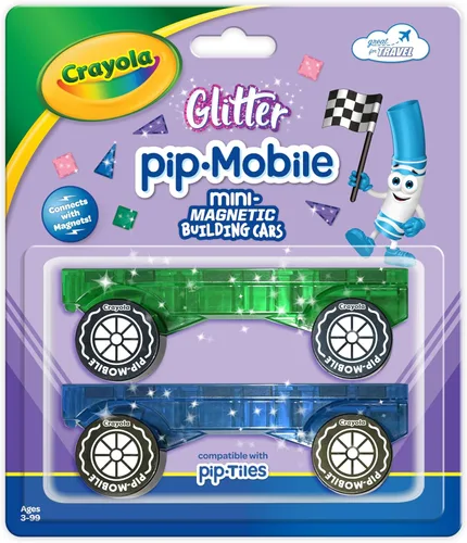 Miniatura 11 de CreateOn Crayola Mini azulejos magnéticos PIP, colores llamativos - juego de construcción para niños, juguetes de construcción magnéticos