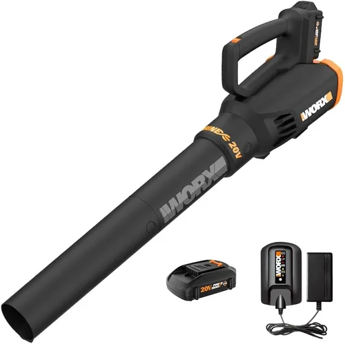 Miniatura 10 de WORX WP925 - Combo de recortadora de hilo y soplador de hojas, 15 pulgadas y 40 V con eje de fibra de carbono, soplador eléctrico silencioso de 530