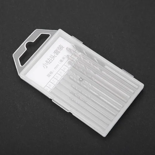 Miniatura 6 de Taladro de mano para fabricación de joyas, herramientas rotativas de perforación de madera, mini taladro de mano con 10 brocas de acero de alta