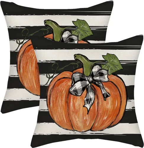 Miniatura 59 de AGAYNA Juego de 2 fundas de almohada decorativas con diseño de acuarela verde salvia para árbol de Navidad de 16 x 16 pulgadas, para sofá, invierno