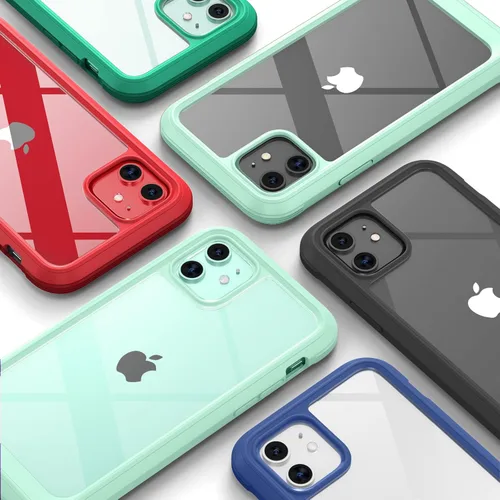 Miniatura 310 de Diaclara Funda diseñada para iPhone 16, mejorada [protección completa de la cámara], carcasa resistente de cuerpo completo con protector de pantalla