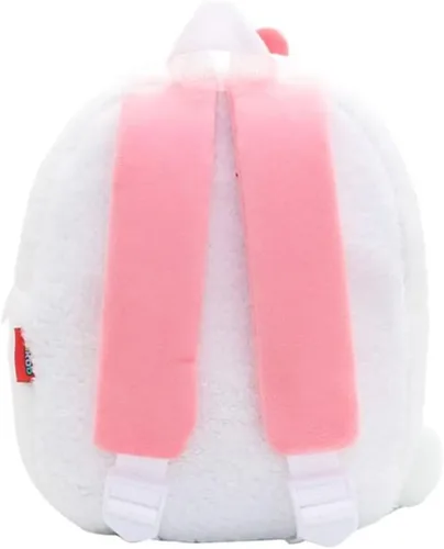Miniatura 4 de Mochila pequeña para niños y niñas, linda mochila pequeña de felpa suave de dibujos animados de animales para niños de 2 a 6 años (Alpaca)