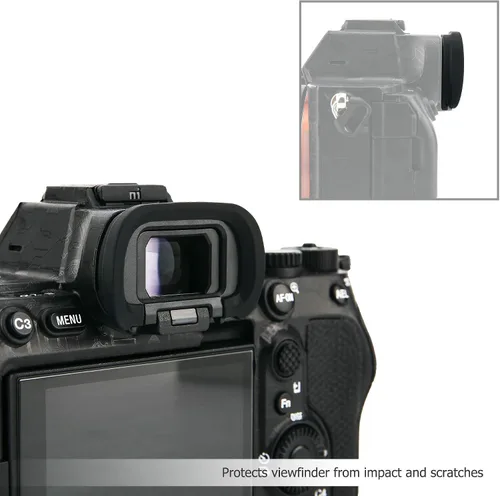 Miniatura 4 de Paquete de 2 oculares de silicona suave para Sony A7M5 A7 V A7 V A7 VI A9 III A7R V A7R6 A7R5 A7 IV A7M4 A7S III A1 A7V ILCE-1 A7SIII A7S3 cámara