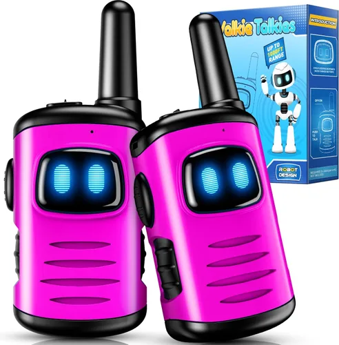 Miniatura 9 de Walkie Talkies de juguete para niños: comedyfun Mini Robots Walkie Talkies paquete de 2 regalos de Navidad y cumpleaños para niños de 3, 4, 5, 6, 7