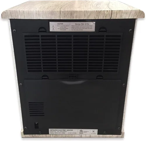 Miniatura 4 de Heat Storm - Calentador eléctrico de espacios, portátil, 1500 vatios, gabinete, elemento de cuarzo infrarrojo con termostato digital, control Beige