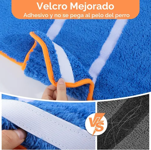 Miniatura 4 de Bienbee Bata de baño para perro, de secado rápido, súper absorbentes, para perros pequeños, medianos y grandes, abrigo de secado para después