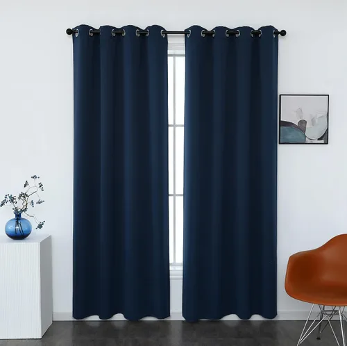 Miniatura 22 de INLINAS Cortinas opacas para dormitorio, aislamiento térmico, reducción de ruido, juego de 2 paneles de ahorro de energía, beige, 42 pulgadas