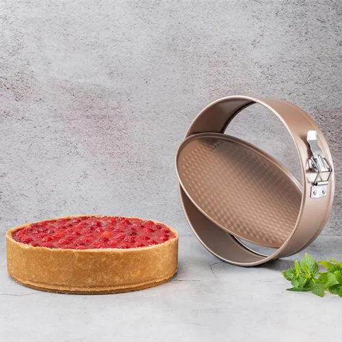 Miniatura 7 de HAPPIELS Molde desmoldable antiadherente para cheesecake de 8 pulgadas Libre de PFOA y BPA, molde desmoldable no tóxico para pasteles Los