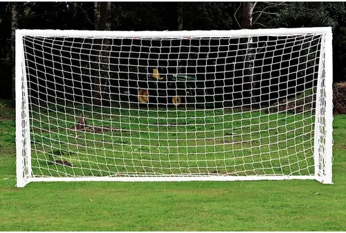 Miniatura 9 de Red de fútbol de 8 x 6 pulgadas, red de fútbol de repuesto para portería de fútbol, barrera de práctica deportiva de alto impacto para adultos