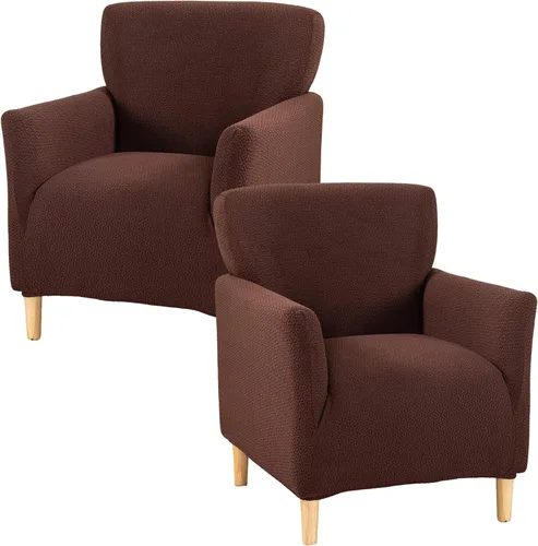 Miniatura 90 de Fundas de jacquard para sillón de banquete, fundas suaves para sillón, fundas elásticas de 1 pieza para sala de estar, funda antideslizante