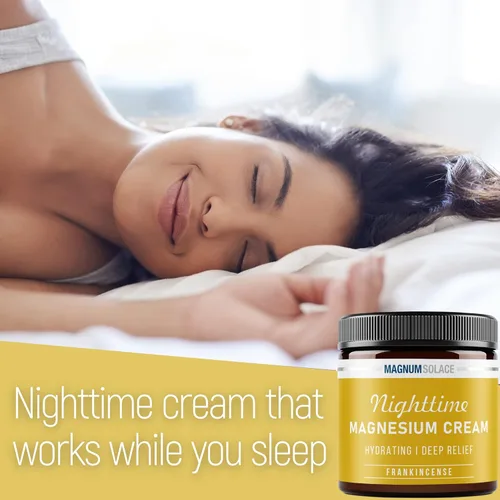 Miniatura 2 de Crema de magnesio – Loción nocturna de magnesio – Aplicar en piernas, glúteos, brazos o pecho – Cloruro de magnesio tópico – Hecho en Estados Unidos