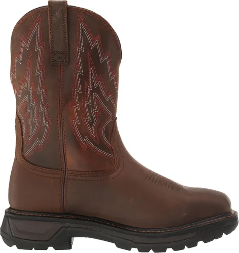 Miniatura 6 de ARIAT Botas de trabajo con punta compuesta impermeable Big Rig para hombre, Marrón Oscuro/Marrón Desgastado, 11 Ancho