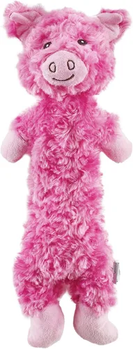 Miniatura 9 de Outward Hound de Charming Pet - Juguete de felpa para perro con conejo chillón sin relleno Tugs Bunny
