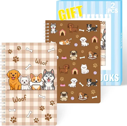 Miniatura 20 de B1ykin Cuadernos en espiral A5, 2 unidades, 50 hojas, 100 páginas, encuadernados con alambre, regalo de agradecimiento al profesor, cuaderno