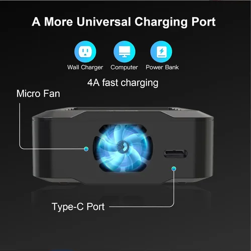 Miniatura 4 de LIMETA Cargador de batería AA recargable Cargador de batería universal de 6 bahías con detección automática Bluetooth Multi-cargador