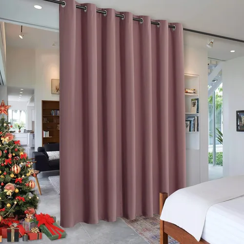 Miniatura 57 de RYB HOME - Cortinas extra largas con bloqueo de luz, persianas opacas insonorizadas para privacidad para cine en casa, oficina, fondo de patio, sala