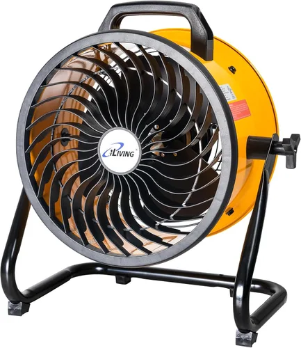 iLiving Ventilador turbo de bajo ruido de 12 pulgadas 1139 CFM de 3 velocidades Circulador de aire portátil para tienda, oficina, invernadero, hogar