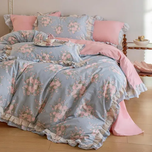 Miniatura 22 de Polka Dot Twin XL Duvet Cover Pink Zipper Twin XL Comforter Cover Cotton Double Gauze Cute Soft Duvet Cover Set with 2 Pillowcases Boho Girls