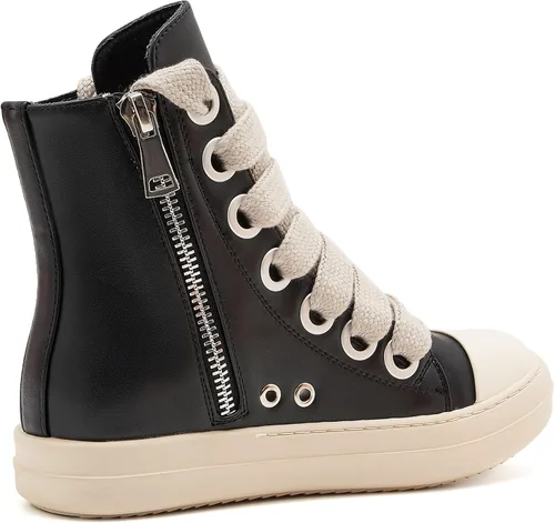 Miniatura 4 de AmoreParis Tenis altos para mujer, con cordones, cómodos, con cremallera, plataforma