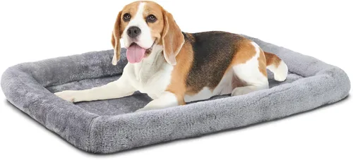 Miniatura 10 de Patas Lague Cama Bolster para Perros Extra Pequeños 16''x12'', Cama Sofá de Espuma Suave y Cálida para Mascotas, Alfombrilla para Jaula de Gris
