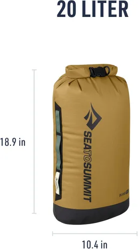 Miniatura 6 de Sea to Summit Big River Bolsa seca, almacenamiento seco de alta resistencia, 20 litros, color marrón dorado