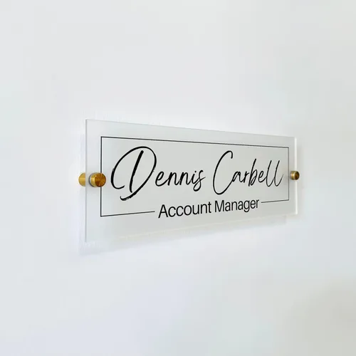 Miniatura 7 de Letreros personalizados para puertas de oficina, placa de nombre, decoración de pared, letrero personalizado, suministros de oficina, letrero