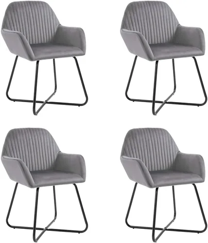 Miniatura 13 de Dining Chair Set of 2 Cream Velvet Upholstered Chairs with Sturdy Steel Frame and Ergonomic Design for Dining Room Kitchen and Living Room Cream a
