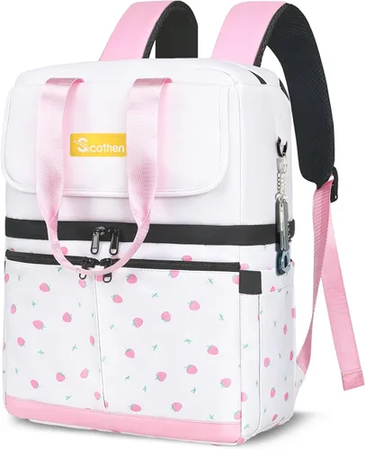 Miniatura 11 de Scothen Mochila Enfriadora con Doble Cubierta y 12 Paquetes de Hielo - Mantiene 36 Latas Frías por Hasta 24 Horas - Mochila Enfriadora Aislada