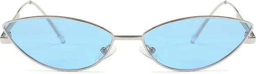 Miniatura 55 de FEISEDY Gafas de sol de diseñador de moda Retro pequeños pétalos forma arco templo diseño B2298