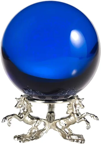Miniatura 11 de Amlong Crystal Bola de cristal transparente de 5.906 in (6 pulgadas) con soporte de unicornio y paquete de regalo para bola decorativa, fotografía