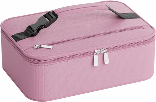 Miniatura 13 de Lonchera pequeña aislada para mujeres y hombres, lonchera Bento para niños, bolsas térmicas compactas portátiles para enfriar comidas con asa
