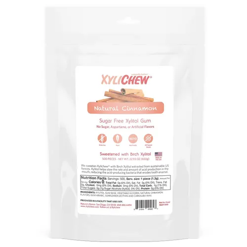 Miniatura 17 de Xylichew - Botes de goma de mascar 100% xilitol, sin OMG, gluten, aspartame y goma sin azúcar, cuidado bucal natural, alivia el mal aliento