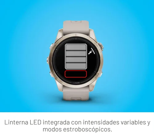 Miniatura 6 de Garmin epix Pro (Gen 2) Edición Zafiro, 42mm, Reloj inteligente de alto rendimiento, Tecnología de entrenamiento avanzada, Linterna incorporada, Oro