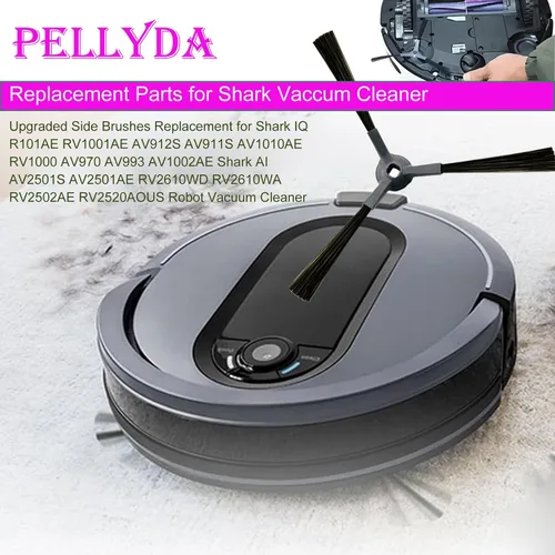 Miniatura 3 de Cepillos laterales mejorados de repuesto para Shark IQ R101AE RV1000 RV1001AE AV912S AV911S AV970 AV993 AV1010AE AV1002AE, cepillo lateral