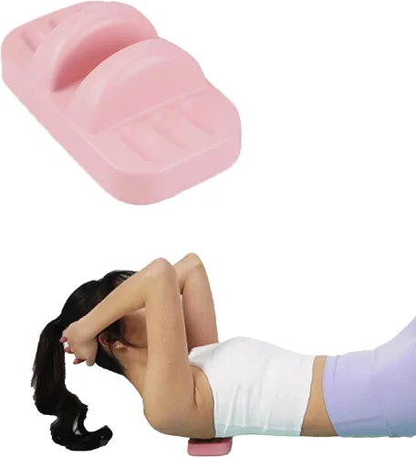 Dos rieles ABS (rosa) - Parte inferior de la espalda, cintura, alivio del dolor de hombro. Masaje de tejido profundo y corrección de postura. Rosado