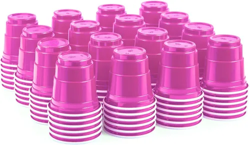 Miniatura 13 de 100 unidades de mini vasos negros para shot de 2 oz, desechables y de tamaño pequeño, perfectos para fiestas, degustaciones, muestras y más