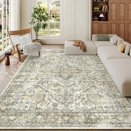 Miniatura 105 de zesthome Alfombra 4x6 - Alfombra Resistente a Manchas Lavable, Alfombras con Respaldo Antideslizante para Sala de Estar, Alfombras Pequeñas de Área